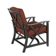 thumbnail image 4 of Patio Rocking Glider Chair, Antique Finish Rustproof Aluminum Frame Rocker Chair With Cushion, Outdoor Garden Furniture 2 Pieces Sets, 4 of 14