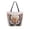 Gorgeous Colors Butterfly, variant on Open Top Canvas Tote Bag with Zipper Reusable Shopping Bag 13.5x15" Roomy Carryall Oil Painting Of Giraffe