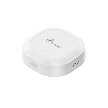 Loocam Smart Hub, Only Compatible with Loocam Sensor, 2.4GHz WiFi Mini Hub Gateway, Central Connectivity for Smart Home Sensors, Remote Control, Easy Setup, White