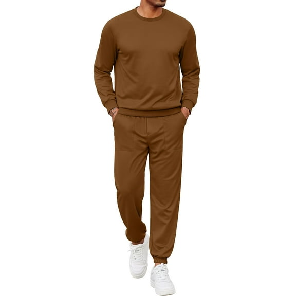 COOFANDY Men's Tracksuit 2 Piece Sweatsuit Set Long Sleeve Pullover Athletic Suit For Sports Casual Fitness Jogging