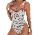 thumbnail image 3 of Haivin Elegant Wrap One-Piece Swimsuit,Tummy Control Bathing Suit, Classic Monokini for Women, 3 of 7
