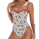 thumbnail image 3 of Traje de baño de una pieza para mujer, bikini informal y de moda de color sólido con cordones, traje de baño de moda playera para mujer, trajes de baño de una pieza para mujer, trajes de baño para muj, 3 of 7