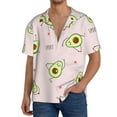thumbnail image 3 of Balery Avocado Doing Sport Yoga Men's Casual Button Down Shirt Short Sleeve Textured Summer Cuban Beach Shirts-XX-Large, 3 of 7