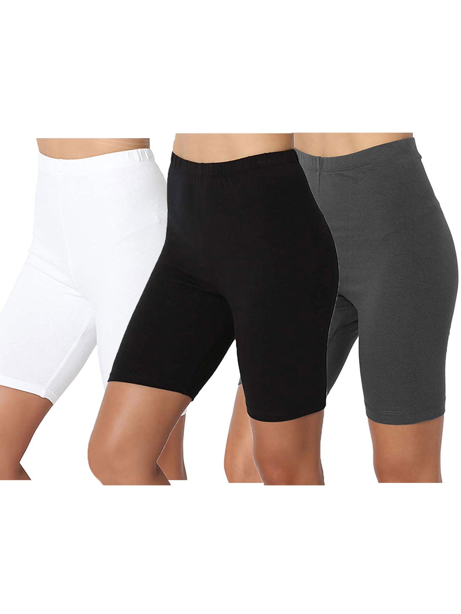 Eshoppingwarehouse Womens Stretchable Plain Neon Hot Pants Laides Girls Dance Gym Cycling Shorts Small/XLarge 