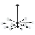 thumbnail image 5 of Bestco 12-Light Modern Sputnik Chandelier for Dining Room with 4 Extension Rods Black, 5 of 11