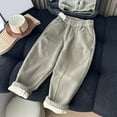 thumbnail image 2 of MEZZALL Boys Winter Lined Pants Thermal Thickened Trousers Warm Casual Joggers Kids Comfortable Slacks Solid Color Cute Child Clothes, 2 of 5