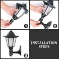 thumbnail image 4 of Eummy 1/2 Uds Hexagono Solar Wall Lanterns Energía Solar Foco LED Wall Montado IP65 Impermeable Encendido/apagado Automático Lámpara Solar Decorativa Wall para Outdoor, 4 of 10