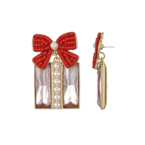 Packed Party Present Bow Earrings