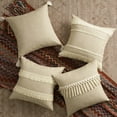 thumbnail image 2 of Topfinel Couch Throw Pillows Covers ,Boho Rustic Cushion Cover,Cotton Linen Tassel Square Cushion Case Beige Decor,18x18 inch Set of 4, 2 of 8