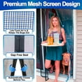 thumbnail image 6 of Magnetic Fiberglass Mesh Screen Door - Heavy-Duty Hands-Free Easy Walk Through Closure for Patio & Pets, Pet-Friendly & Keeps The Bugs Out, Fits Standard Doorways, 6 of 8