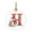 H, variant on Christmas Ornaments Christmas Tree Decorations 26 Letter Ornaments With Snowman Acrylic Christmas Initial Letters Car Ornaments Pendant Hanging Ornaments for Christmas Tree Ornament Home Party