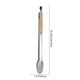 thumbnail image 2 of Pinzas de acero inoxidable para alimentos | Mango ergonómico de madera de 44 cm | Agarre antideslizante de alta resistencia | Bordes festoneados para servir pan y bistec | Utensilio de cocina con, 2 of 6