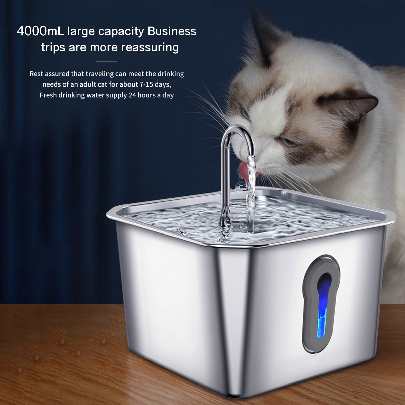 Water 4L Cat Water Fountain APP Control Pet Water Fountain For Drinking Automatic Cat Water Dispenser With Water Level Window And Quiet Pump