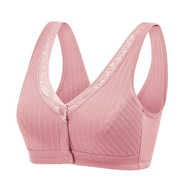 B91xZ Bra for Women Front Close Wirefree Back Support Posture Full Coverage  Bra,C 38 