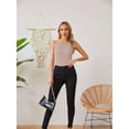 thumbnail image 6 of Women Tank Tops Summer Sleeveless Basic Cami Top Shirt Slim Knit Ribbed Racerback Blouses 2024, 6 of 7