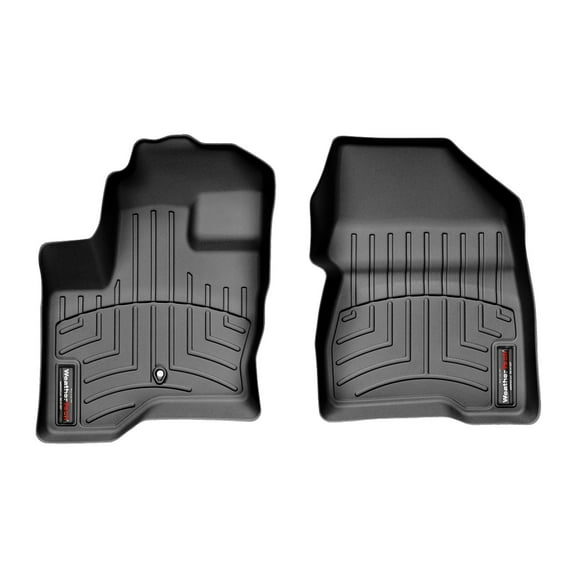 WeatherTech Custom Fit FloorLiners compatible with MKT, Flex - 1st Row (Driver & Passenger), Black