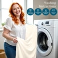 thumbnail image 6 of 550-TC Egyptian Cotton Dust Ruffle/Bed Skirt King Size 1-Pieces Split Corner Tailored Bed Skirt 10" Inch Drop Length Ivory Solid, 6 of 6