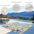 thumbnail image 3 of Coastal Beach Outdoor Rug for Patio/Deck/Porch, Non-Slip Large Area Rug 6 x 9 Ft, Nautical Summer Coral Starfish Shell Indoor Outdoor Rugs Washable Area Rugs, Reversible Camping Rug Carpet Runner, 3 of 8