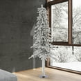 thumbnail image 6 of Vickerman 7' Flocked Alpine Artificial Christmas Tree, Clear Dura-Lit lights, 6 of 6