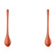 thumbnail image 2 of Cepillo Cerdas Silicona Flexible Cepillo Baño Sin Perforaciones para Baño (naranja) 2 Uds., 2 of 9