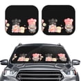 thumbnail image 2 of JUNZAN Baker Gnome Pattern Car Windshield Sun Shade | Reflective Sunshade | Foldable 2-Piece Sun Shield Protect Your Car | Fits Sedans, SUVs, Hatchbacks-Small, 2 of 6