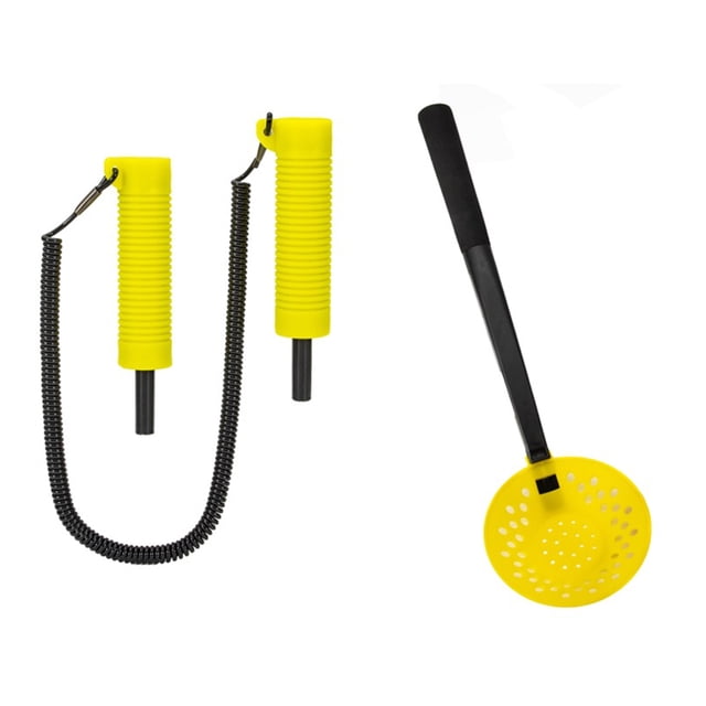 Soidarity Pala para hielo de PVC, púa de acero inoxidable, aparejos de pesca con agarre práctico, colador de red de precisión, ayuda práctica, cuchara Pescar Soidarity OD027600-00