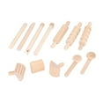 thumbnail image 4 of Rolling Pin Set, Safe Eco Friendly Basswood Material Kids Rolling Pin Toy  For Clay For Household For Dough, 4 of 8