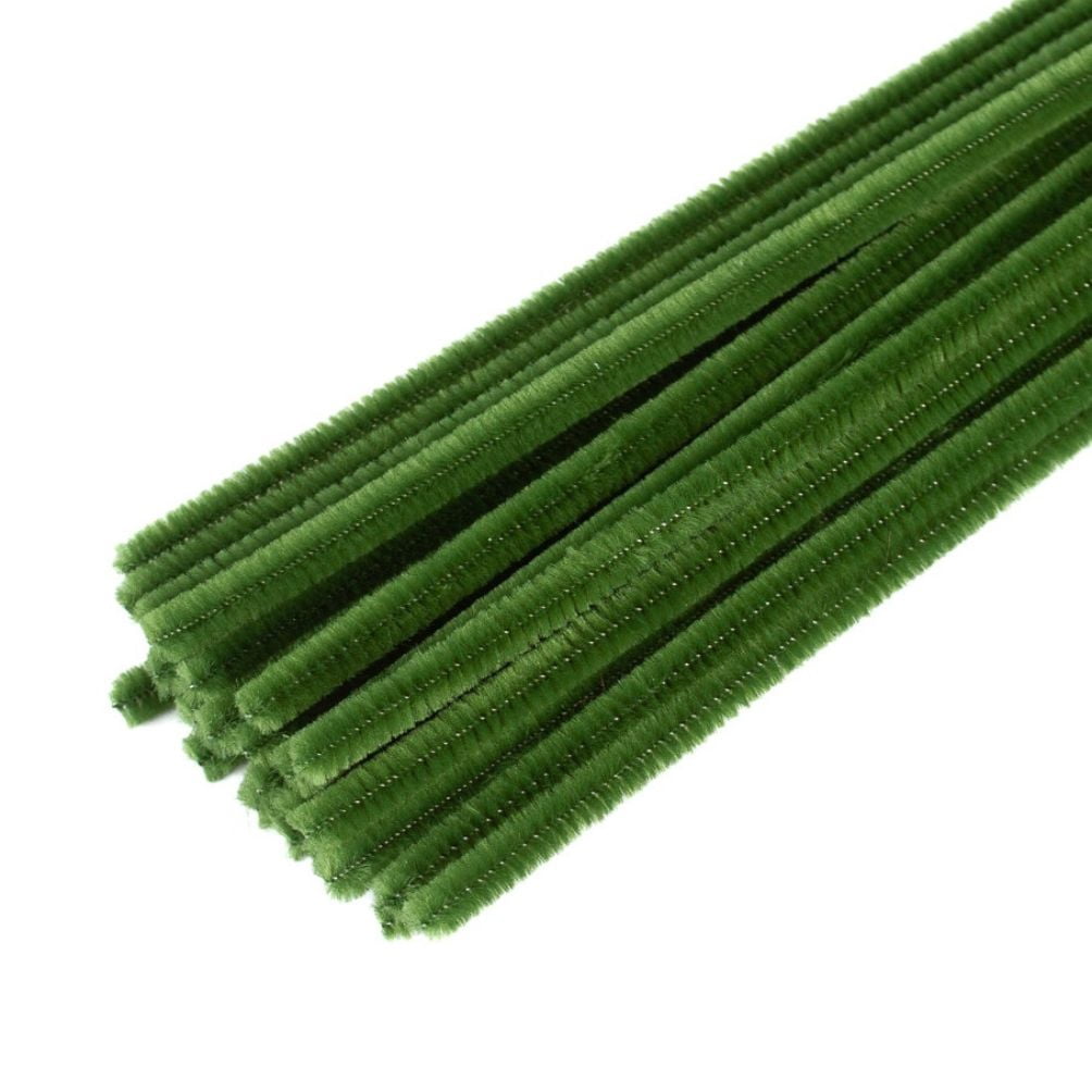 108pc Red and Green Extra Long Pipe Cleaners - for Crafts and Christmas - Factory Direct Craft