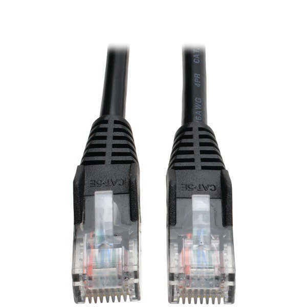 Tripp Lite(R) N001-025-BK CAT-5/5E Snagless Molded Patch Cable (25ft)