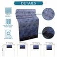 thumbnail image 6 of Blue Geometric Table Runner - 72 Inch Long Ombre Modern Abstract Art Cotton and Linen Blended Dress Scarves Farmhouse Table Runner for Kitchen Dining, Coffee Table, 13" x 72", 6 of 8