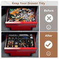 thumbnail image 3 of 48Pcs Tool Box Organizer Hardware Tool Tray Garage Organization Set Tool Tray Dividers Chest Drawer Work Storage Box,6 sets (12 large, 18 medium, and 18 small),Dark Gray, 3 of 6