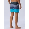 thumbnail image 3 of DARING DIVA Men's Tropical Beach Drawstring Waist Mesh Lining Board Shorts 28 Blue, 3 of 5