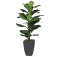 thumbnail image 1 of A&B Home 29877 Artificial Potted Fiddle-Leaf Fig Plant, Green, 1 of 4