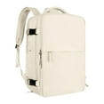 thumbnail image 1 of Mochila de viaje grande, informal, resistente al agua, para uso diario y negocios Beige, 1 of 9