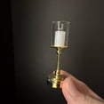 thumbnail image 3 of Mini Glass Dome Candle Style Lamp Easy Install Button Battery Operated Decorative Nightlight For Home Battery Powered Table Lamp Nightlight Lamp Night Light Projector for Adults Nightlight 7 Night, 3 of 3