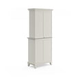 thumbnail image 5 of Pemberly Row Steel Top Buffet Server and 2-Door Panel Hutch in White, 5 of 6