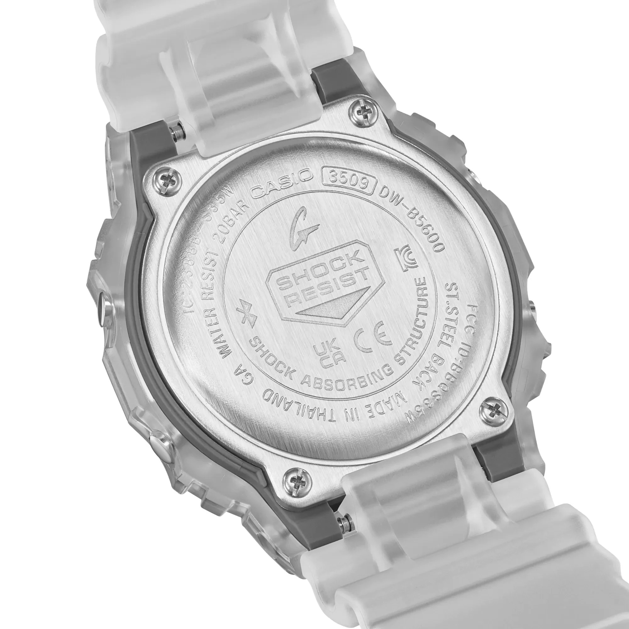 Casio G-Shock Men's DWB5600G-7 Digital Watch with White Resin