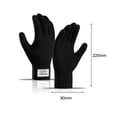thumbnail image 3 of Esquí Guantes de dedo completo Guantes de ciclismo portátiles Pantalla táctil a prueba de viento (Negro), 3 of 6
