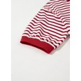 thumbnail image 4 of Jersey Dokotoo Knit para mujer con cuello redondo y mangas 3/4, color marrón, 4 of 8