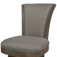 thumbnail image 5 of Henry 27” Armless Swivel Counter Height Bar Stool,Heathered Grey Linen,Gray Linen Furniture Dining Seating for Dining, 5 of 13