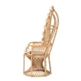 thumbnail image 3 of bali & pari Hecate Modern Bohemian Natural Brown Rattan Peacock Chair, 3 of 6