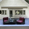 thumbnail image 2 of Awntech 12 Ft Key West Left Motorized Heavy Duty Patio Retractable Awning with Cassette (144in x 9.38in x 120in), Burlap Sack, 2 of 6