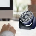 thumbnail image 1 of Fiudx Ofertas del día Ventilador de escritorio, turbina silenciosa sin escobillas, mini ventilador, gire el ventilador 360 grados, haga clic en el encendido y apagado de inducción, 1 of 7