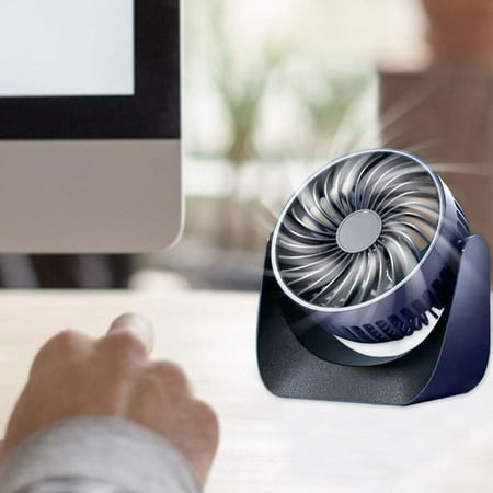 

Shldybc Desktop Fan Quiet Brushless Turbine Mini Electric Fan Rotate The Fan 360 Degrees Click The Induction On-Off Summer Savings Clearance