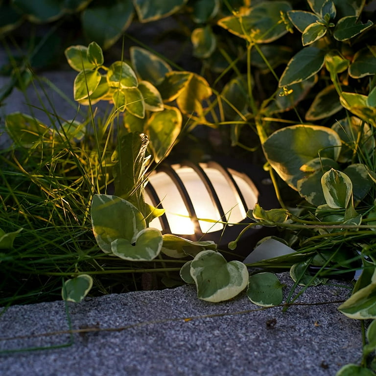 Malibu LED Low Voltage Landscape Lighting Well Light Outdoor Deck Light 4 Pack for Yard Garden Patio in Ground Light