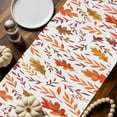thumbnail image 2 of Fall Maple Table Runner, Autumn Thanksgiving Kitchen Dining Table Decoration for Home Party Decor 13x120 Inches, 2 of 9