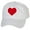 White, variant on Gravity Trading Red Heart Dad Hat - Embroidery Adjustable Cap - White