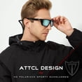 thumbnail image 2 of Gafas de sol deportivas polarizadas ATTCL con montura cuadrada TR90 1124, 2 of 7