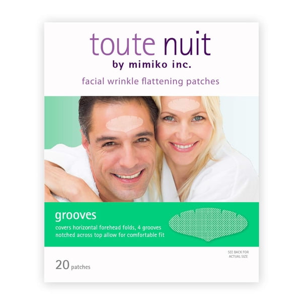 Parches antiarrugas faciales Toute Nuit extra anchos para la frente, 20 parches