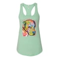 thumbnail image 3 of Wild Bobby, Neon Lab Dog Lover Shirt | Labrador Dogs Speak To Those Who Listen | Dean Russo Art Animal Lover Ladies Racerback Tank Top, Mint, X-Large, 3 of 6